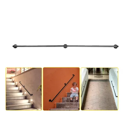 Obrázek produktu pro Schodišťové zábradlí, venkovní bezpečnostní, pružná podpěra, 5 ft