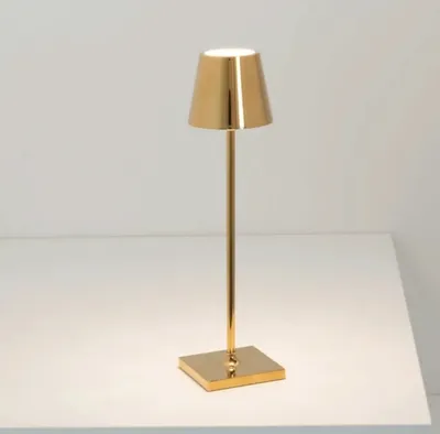 Obrázek produktu pro Nabíjecí stolní lampa Zafferano Poldina Pro Micro 275 mm zlatá
