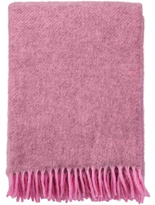 Produktbild von Klippan Gotland Wolldecke aus Schurwolle 130x200 cm: pink Farbe: pink