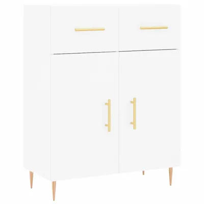 Image de Buffet blanc 69,5x34x90 cm bois d'ingénierie