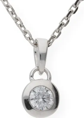 Produktbild von Kettenanhänger Silber 925 Zirkonia JL10-02-0570 JuwelmaLux