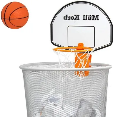Produktbild von Mini Basketball-Hoop für Mülltonne - kleine Ball - Büro und Haushalts-Spielzeug