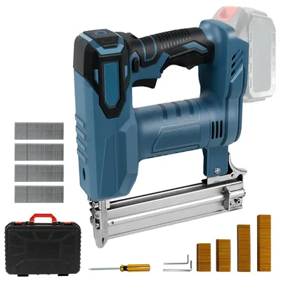 2-in-1 Akku-Nagler/Tacker 18GA, für Makita 18V, 500 Nägel + 500 Klammern
