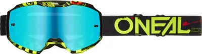 Produktbild von Oneal B-10 Attack Motocross Brille, schwarz/neon-gelb, Einheitsgröße