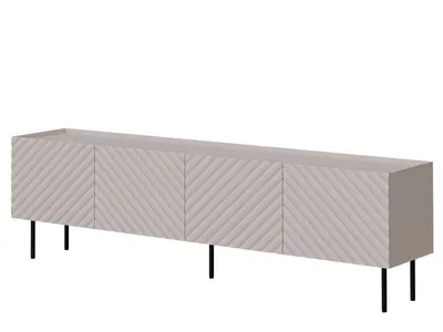 Produktbild von MIRJAN24 TV-Lowboard Lucca 165 3D, TV-Schranke, RTV Schrank mit vier Drehtüren, Standschrank, Wohnzimmer (Farbe: Cashmere)