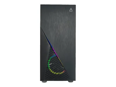 Produktbild von Azza Zeno, Midi Tower, PC, Schwarz, ATX, EATX, micro ATX, Mini-ITX, Stahl, Gehärtetes Glas, Multi