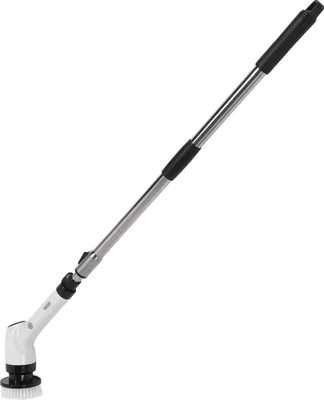 8 in 1 Elektrische Reinigungsbürste Handheld Long Handle 25W Charging Cordless Shower Scrubber for Tub Tile Floor Car Black