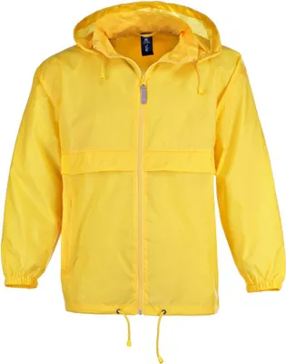 Produktbild von FRIESEN Friesennerz Uni Windbreaker "Moin von 8ern!" - Windjacke Regenjacke Fahrradjacke in Gelb Größe XXL