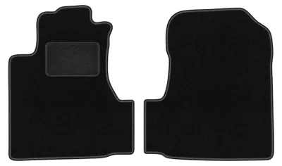 Immagine prodotto di Tappetini anteriori in moquette per Honda CR-V III 2006-2011 (SUV) – 2 pezzi, neri, su misura – Wielganizator LUX
