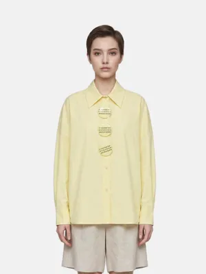 Produktbild von Damenbluse 100% Baumwolle Chiara Ferretti Gelb GIALLO UNICA giallo