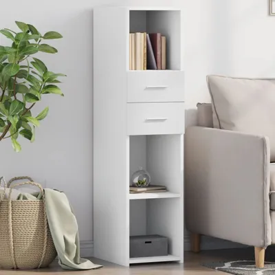 Produktbild von "2026 Promotion" Highboard/Vitrine/Beistellschrank - Weiß 30x42,5x124 cm Holzwerkstoff - Kommoden CC30310