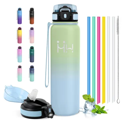Produktbild von Thermosflasche 1L JAPORIA, BPA-frei, isoliert, auslaufsicher, Trinkflasche mit