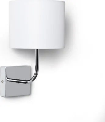 Produktbild von Wandleuchte Metall Silver-Wollen Weiß