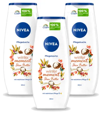 Productafbeelding van 3 x NIVEA Winter Moment douchegel met sheaboter - 250 ml - Voordeelverpakking - 3 stuks