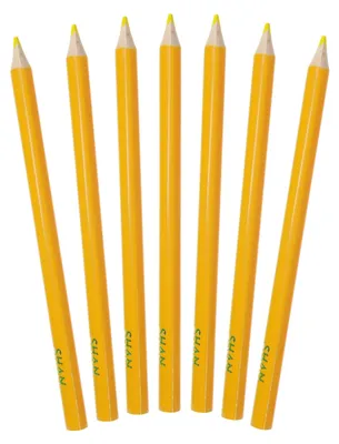 Image de Shan jumbo jaune jaune foncé crayons triangulaires jumbo 12 pièces