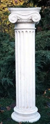 Produktbild von Casa Padrino Barock Säule / Gartensäule Weiß 24 x 24 x H. 90 cm - Gartendeko Accessoires