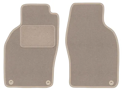 Produktbild von Velours-Fußmatten Vorne für Saab 9-3 I 1998-2003 (Cabrio) – 2-tlg, Beige, passgenau – Wielganizator LUX