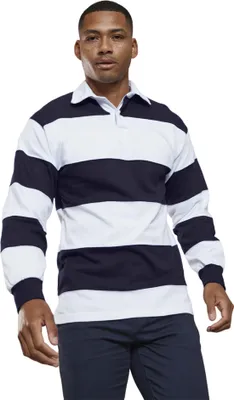 Image de Front Row - Polo cousu pour homme - Rugby PC6148 (XL) (White/Navy)