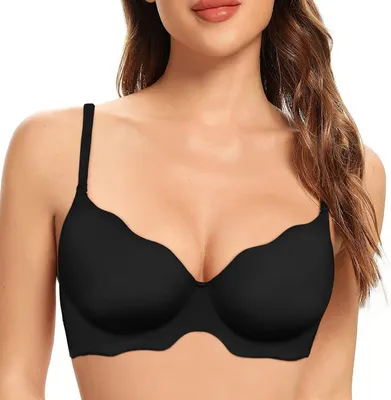 Immagine prodotto di SHEKINI Reggiseno Canottiera Senza Cuciture Elegante Comodo Nero 38/85B