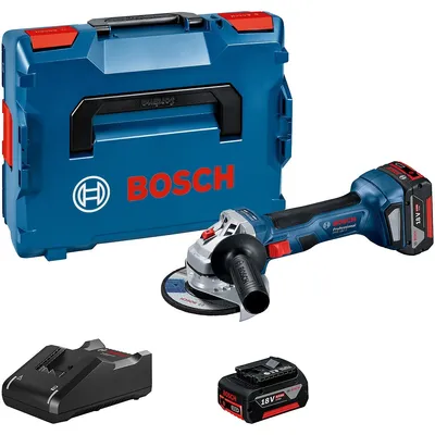 Produktbild von Bosch GWS 18V-7 Professional, 11000 RPM, 12,5 cm, Akku, 4 Ah, Bürstenloser Motor