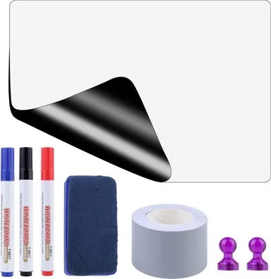 Produktbild von Famanu Whiteboardfolie selbstklebend - 45 x 60 cm, abwaschbar, magnetisch
