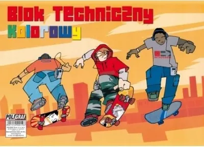 Obrázok produktu pre Technický blok v školských farbách A4 10 listov