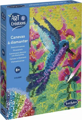 Immagine prodotto di Immagine strass colibrì 18x18cm 8+