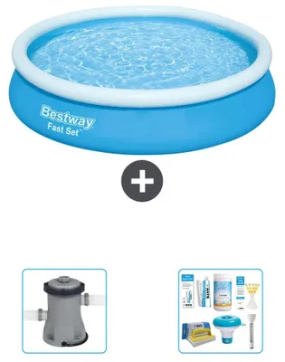 Immagine prodotto di Bestway Fast Set, piscina rotonda - 366x76 cm - 3 pezzi - Modello S22278