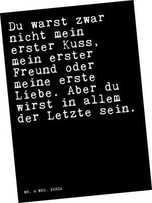 Produktbild von Mr. & Mrs. Panda Postkarte Du warst zwar nicht... - Schwarz - Geschenk, Ehe, Grußkarte, Postkarten, Partner, Antrag, Ansichtskarten, Jahrestag, Ansichtskarte, bildkarte