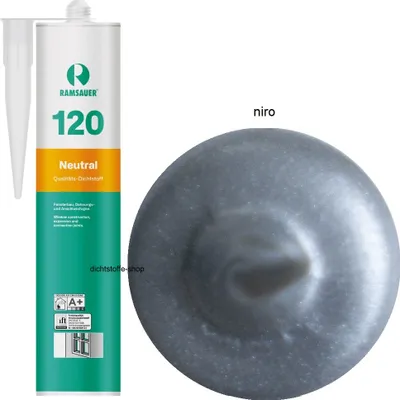 Zdjęcie produktu dla Ramsauer 120 Neutralny uszczelniacz silikonowy 310ml wkład niro