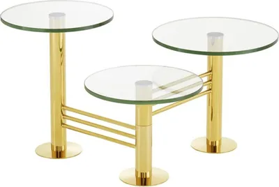 Produktbild von Casa Padrino Designer Wohnzimmer Beistelltisch Gold - Designer Wohnzimmermöbel