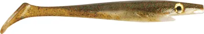 Produktbild von Strike Pro Pig Shad 15cm 21g - 4 Gummifische, Farbe:Baby Brown