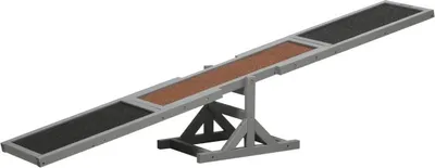 Zdjęcie produktu dla Fortuna Lai Huśtawka dla psów  Drewniana huśtawka agility dla psów, trening i sporty dla psów, dla dużych psów, 180 x 30 x 30 cm