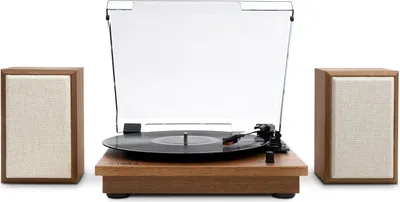 Immagine prodotto di Victrola VM-135-OAK-INT Giradischi Montauk con altoparlanti marrone