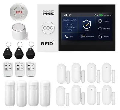 Immagine prodotto di Sistema di allarme intelligente, connettività wireless, controllabile tramite app, kit 2G e Wi-Fi