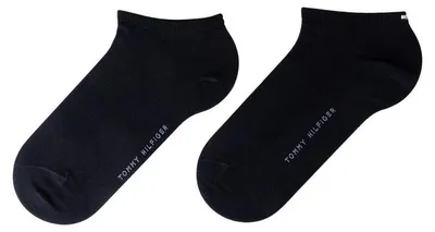 Produktbild von Tommy Hilfiger - Knöchelsocken für Damen (2er-Pack) NA1102 (35 EU - 38 EU) (Schwarz)