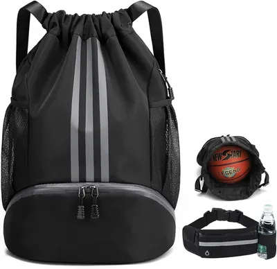 Produktbild von Turnbeutel Schuhbeutel Rucksack Sport Sportbeutel Zuziehbeutel Ball Rucksack