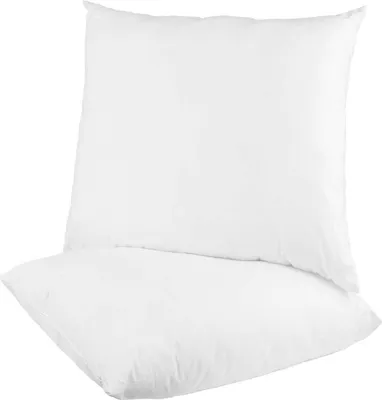 Zdjęcie produktu dla Poduszki wewnętrzne 30 x 30 cm, wypełnienie poliestrowe, zestaw 2 sztuk – poduszki z poszewką i wypełnieniem, zachowujące kształt, nadające się do prania, do poszewek i poduszek dekoracyjnych