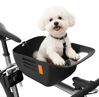 Fahrradkorb für Hunde bis 12 kg, mit Sicherheitsriemen, wasserdicht