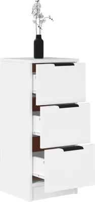 Obrázek produktu pro The Living Store Příborník bílý 30x30x70 cm Materiál na bázi dřeva