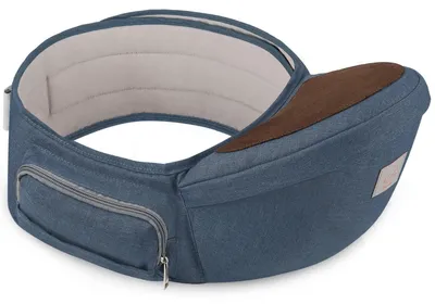 Zdjęcie produktu dla Nosidełko dla niemowląt, 4 pozycje noszenia, 0-36 miesięcy, kolor niebieski (denim), materiał: poliester