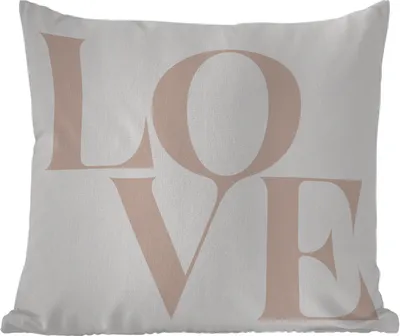 Produktbild von MuchoWow® Outdoor Kissen - Text - Zitate - Liebe - 45x45 cm - Wetterfest - Lounge Kissen - Fotokissen - Dekoratives Kissen