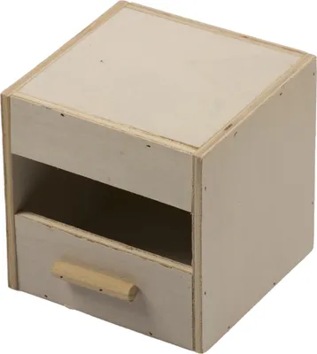 Produktbild von Duvo+ Brutkasten Holz für Exoten 1/3 offen