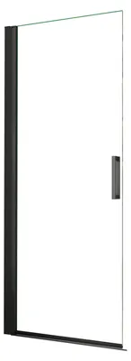 Produktbild von Duschspa Walk in Duschkabine B.90xH.200cm Schwarz Duschwand 8mm NANO ESG-Glas Pendeltür Duschabtrennung