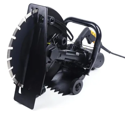 Produktbild von 2800W Wandfräse - Mauerschlitzer 35,6 cm - Wassergekühlt - 4600 U/min - Einstellbare Schnitttiefe - 220V EU-Stecker - Schwarz