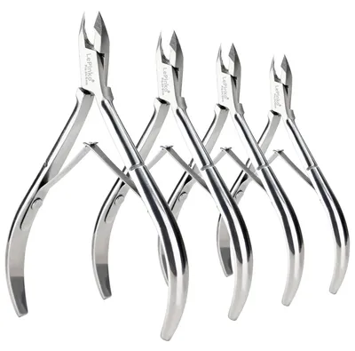Immagine prodotto di Set premium di 4 pinzette in acciaio inossidabile per manicure e pedicure
