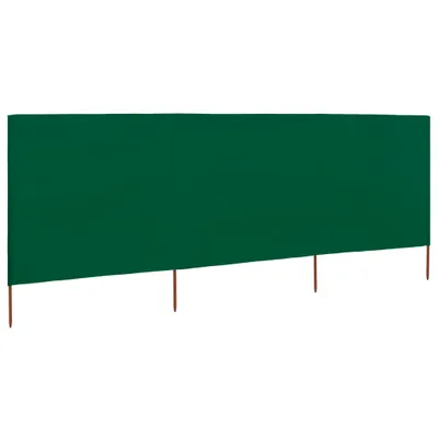 Image de vidaXL Tissu brise-vent en 3 parties 400 x 160 cm vert