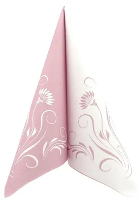 Produktbild von Airlaid Serviette Blumen Elegantia in Pastell Altrosa, 40 x 40 cm, 50 Stück - APARTina