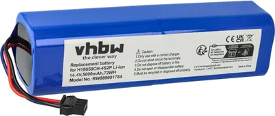 Produktbild von vhbw Akku kompatibel mit Arnagar S8 Pro, S8 Saugroboter (5000 mAh, 14,4 V, Li-Ion)