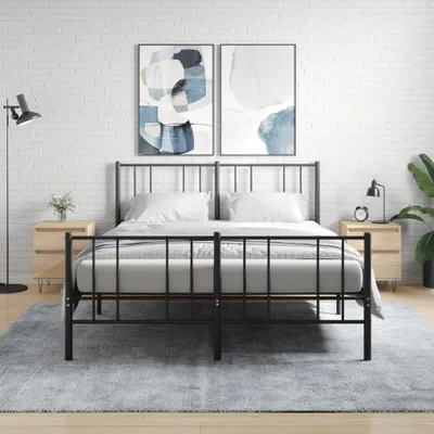 Obrázek produktu pro vidaXL Noční stolky 2 ks Sonoma dub 40x35x50 cm výrobek z odvozeného dřeva